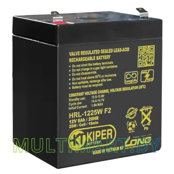 Аккумулятор для ИБП Kiper HRL-1225W F2 (12В/6 А·ч)